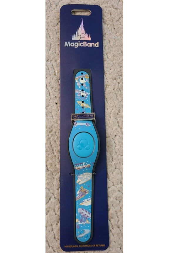 Disney Parks 50th Anniversary Celebration Transportation Modes Magic Band 2 - Link it Later
