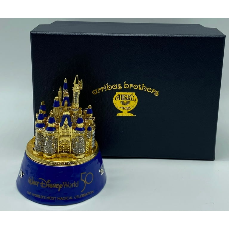 WDW store 50th Anniversary Jewelry Music Box Cinderella Castle