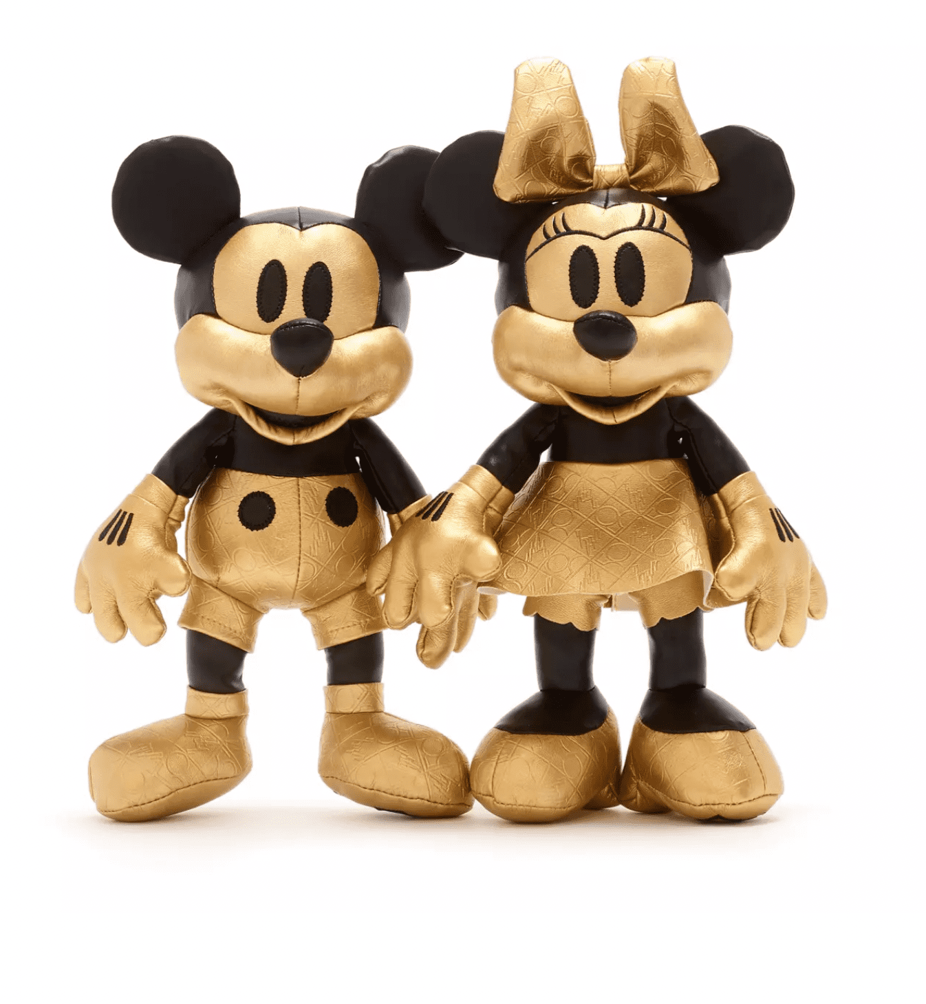 Disney Parks 50th Mickey and Minnie Gold Limited Release Plush Set
