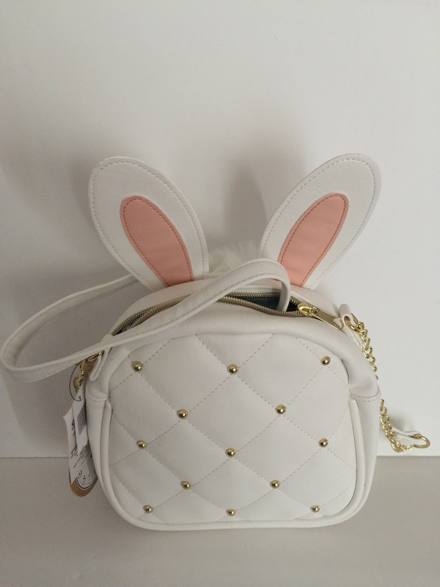 Disney Parks Alice in Wonderland White Rabbit Crossbody Bag New