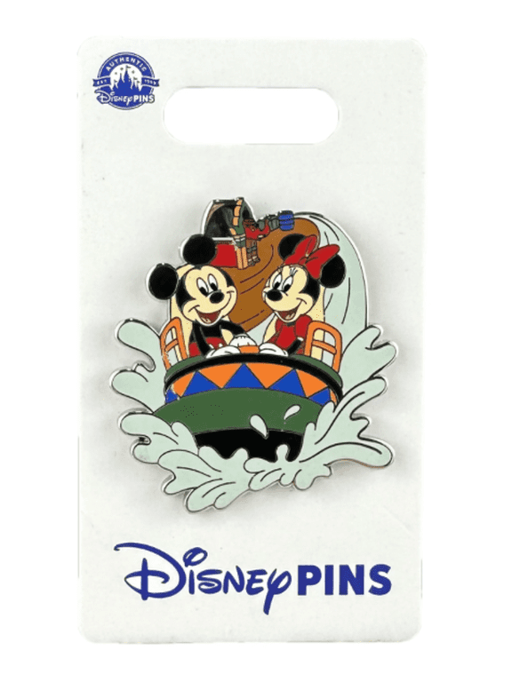 Parks Animal Kingdom Minnie & Mickey Kali River Rapids Bumper Car Pin New