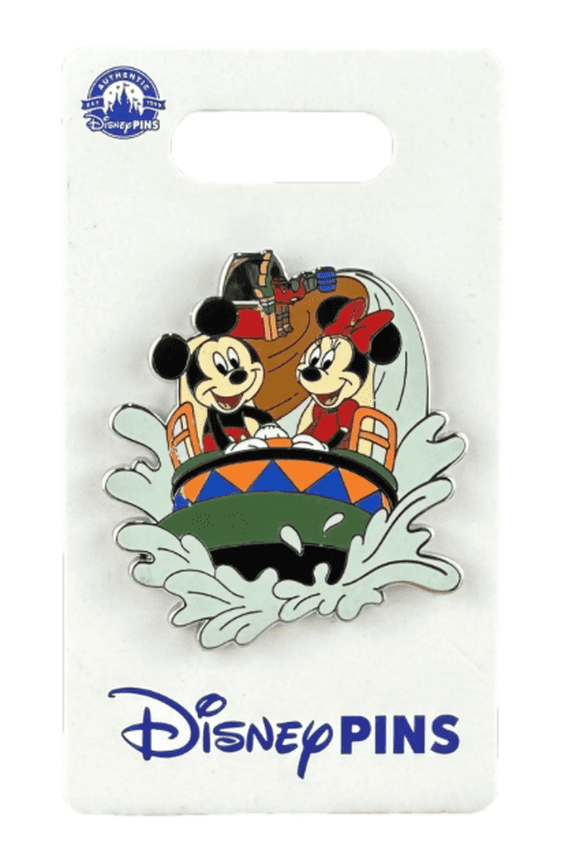 Parks Animal Kingdom Minnie & Mickey Kali River Rapids Bumper Car Pin New