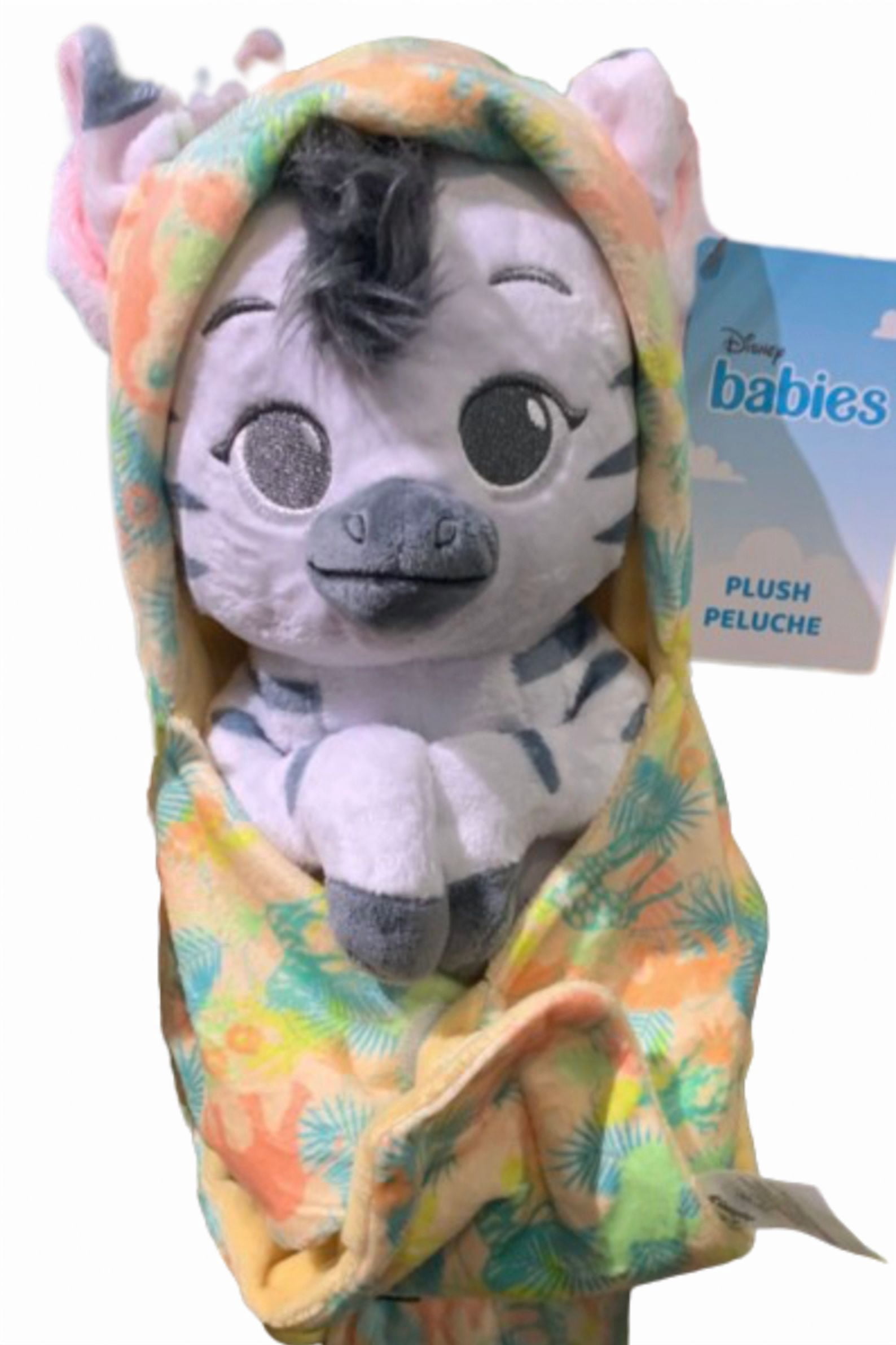 Disney Parks Animal Kingdom Zebra Babies Plush in a Blanket Pouch