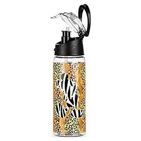 Disney Parks Animal Print 24oz Mickey Mouse Water Bottle
