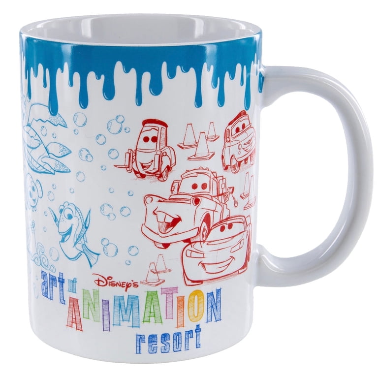 Disney Parks Art Of Animation Resort Ceramic Coffee Mug Ariel Cars