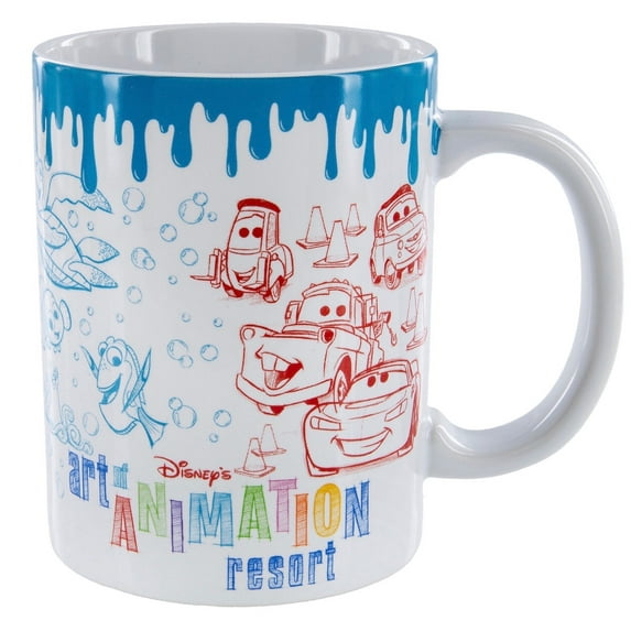 Disney Parks Art Of Animation Resort Ceramic Coffee Mug Ariel Cars Simba New