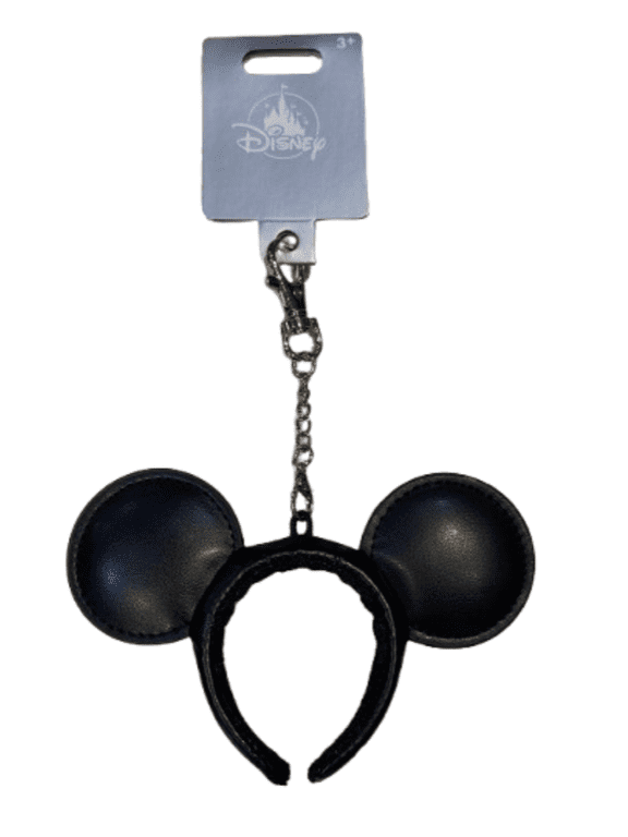 Bag Charm Mickey Mouse Signature Ear Headband Black New With Tag