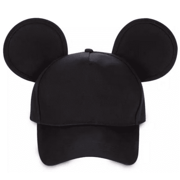 Disney Parks Baseball Cap Hat - Mickey Mouse Ear Hat - Black New With Tag