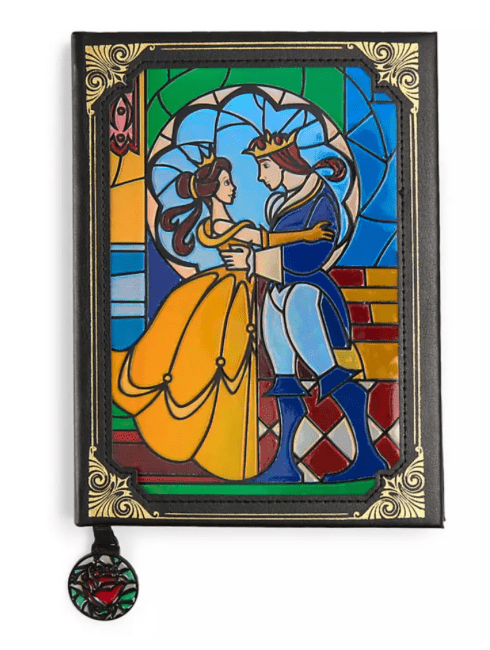 Disney Parks Beauty Beast Stained Glass Window Replica Journal Small New W Tag