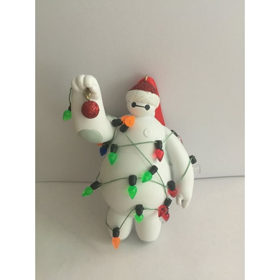 Disney Parks Big Hero Baymax with Lights Holiday Christmas Ornament New w Tag