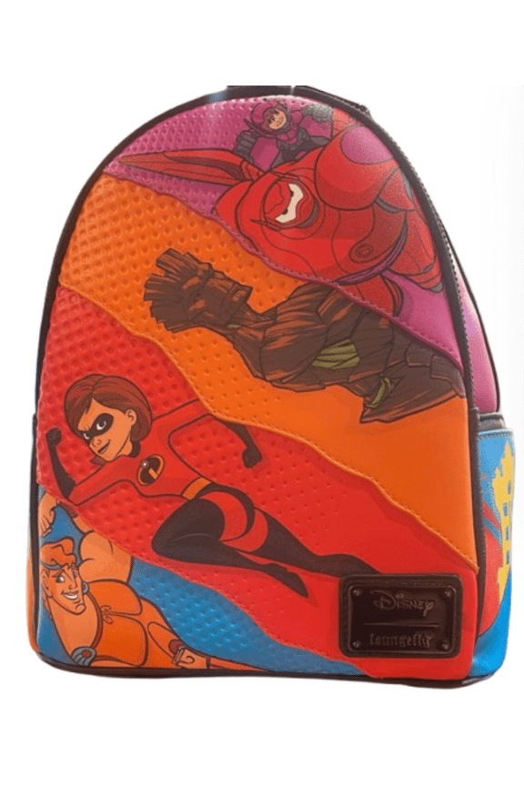 Parks Big Hero Groot Incredibles Hercules Loungefly Backpack New With Tag