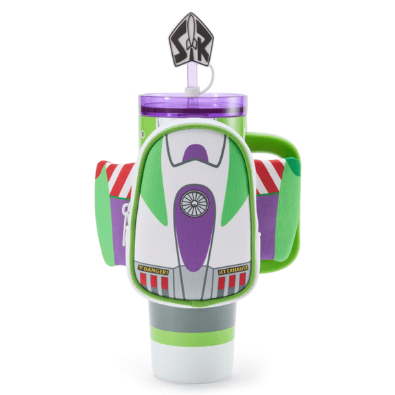 Disney Parks Buzz Lightyear Stainless Steel Tumbler Zip Case Toy Story New W Tag