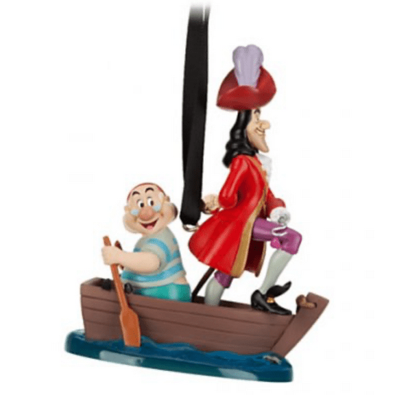 Disney Parks Captain Hook and Mr Smee Sketchbook Christmas Ornament New With Tag
