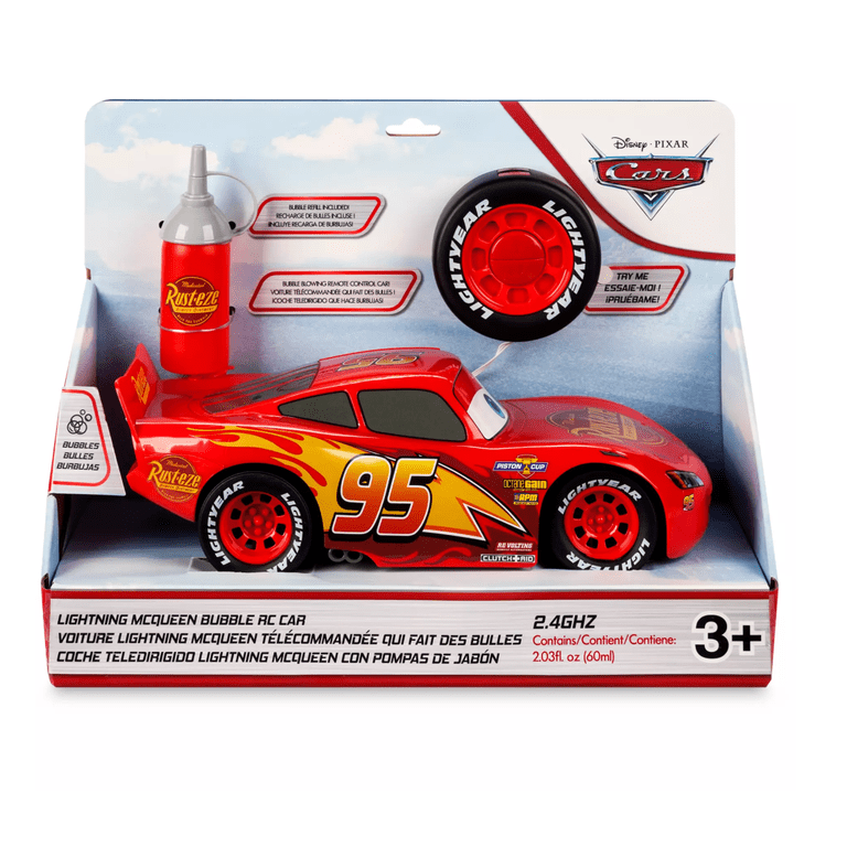 Disney Parks Cars, Remote Control Lightning McQueen Bubble Blowing
