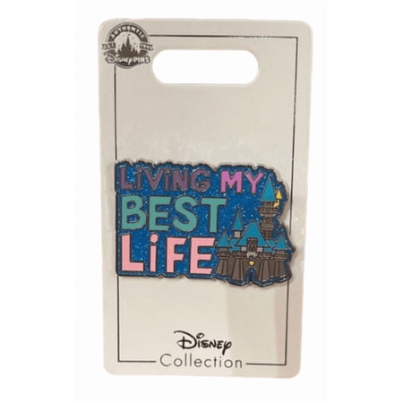 Disney Parks Castle Living My Best Life Pin New with Card