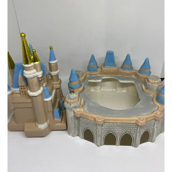 Disney Parks Ceramic Cinderella Castle Cookie Food Storage Jar