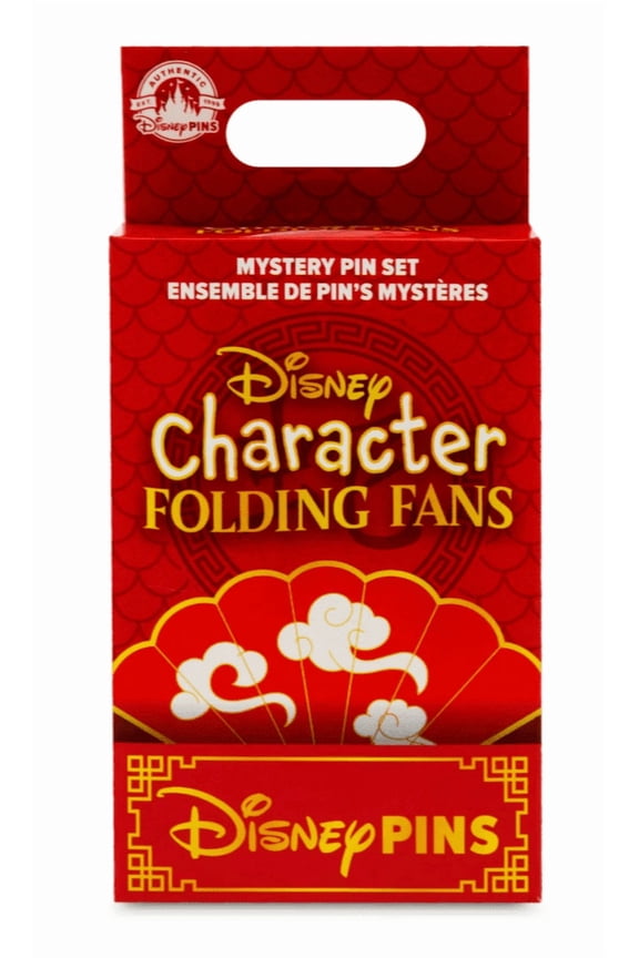 Parks Character Folding Fans Mystery Pin Set Random New With Card