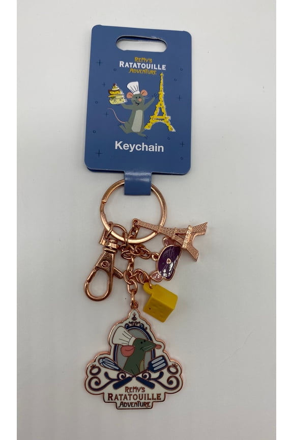 Parks Chef Remy's Ratatouille Adventure Metal Charms Keychain New w Tag