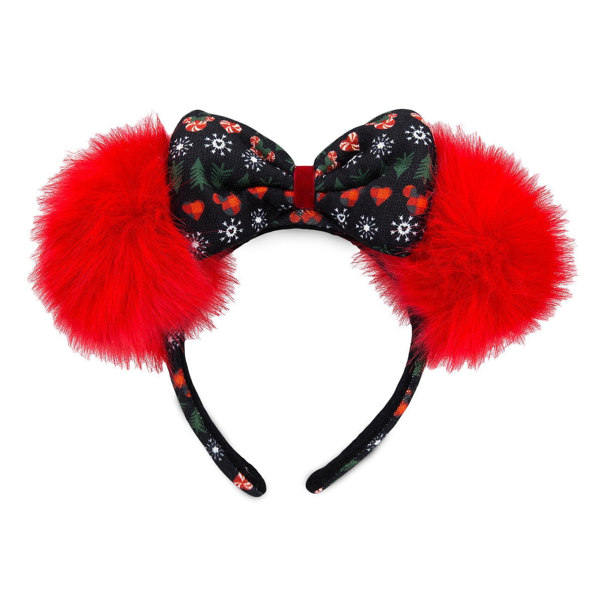 Disney Parks Christmas Minnie Mouse Ear Headband Holiday  display picture 2