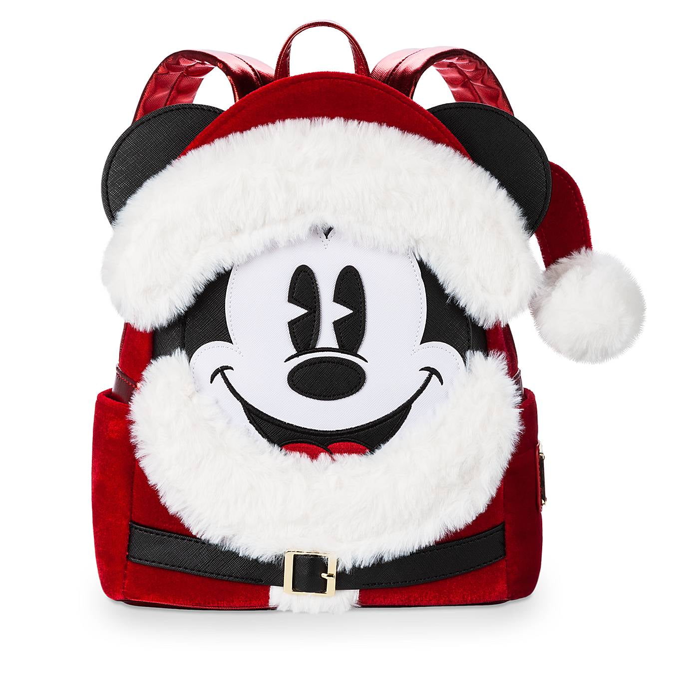 christmas disney mini backpack Disney Parks Christmas Santa Mickey Mouse Mini Backpack New With Tag