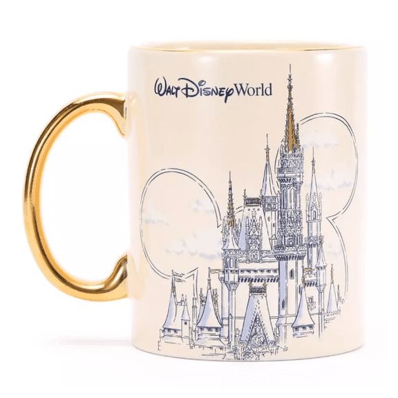 Disney Parks Cinderella Castle Coffee Mug  Walt Disney World New with Tag