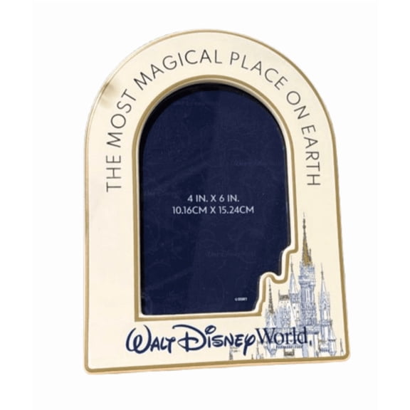 Disney Parks Cinderella Castle MOST MAGICAL PLACE WDW Photo Frame New with Tag