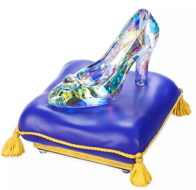 Disney Parks Cinderella Light-Up Glass Slipper Figure 75th Anniversary New W Tag
