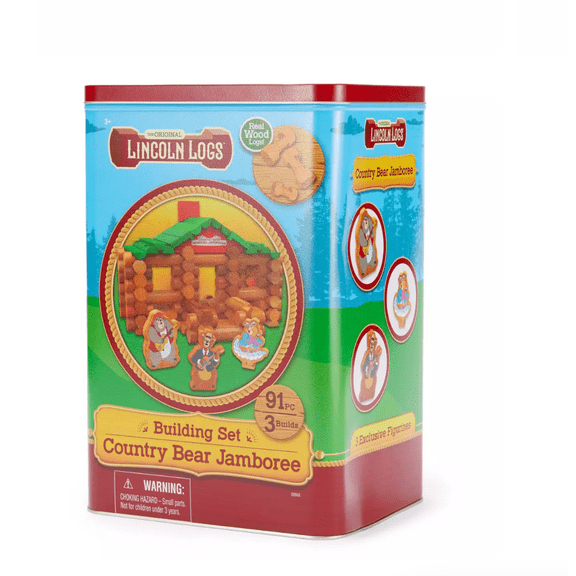 Disney Parks Country Bear Jamboree Lincoln Logs Building Set Toy New with Box