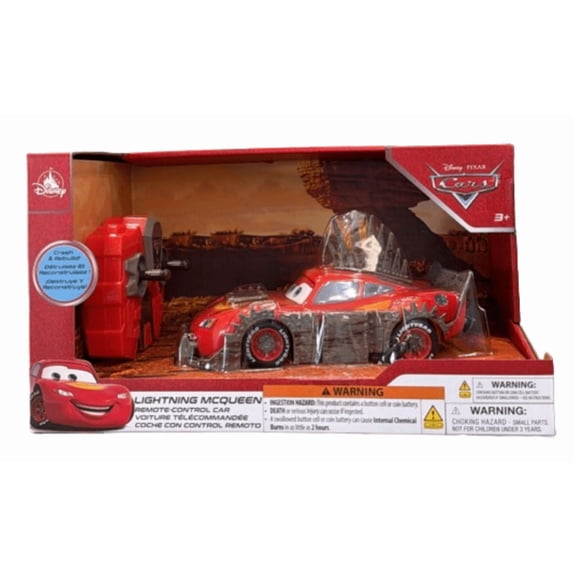 Disney Parks Crash & Rebuild Lightning McQueen Remote-Control Car New With Tag
