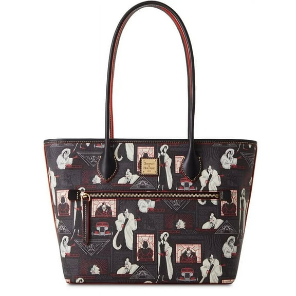 Disney Parks Cruella De Vil Black Tote Bag by Dooney and Bourke New with Tags