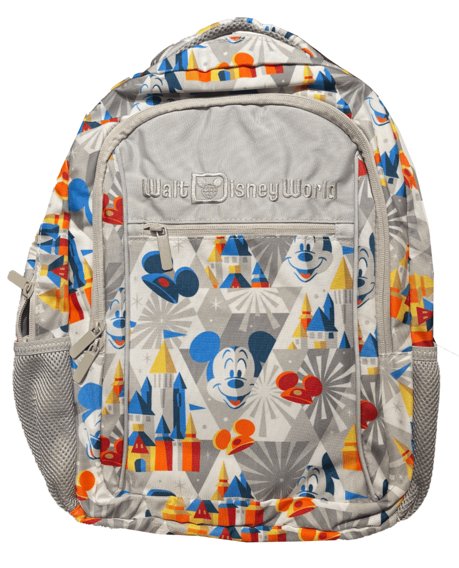 Disney Parks Disney Backpack Bag - Mickey Mouse with Castle - Gray New ...