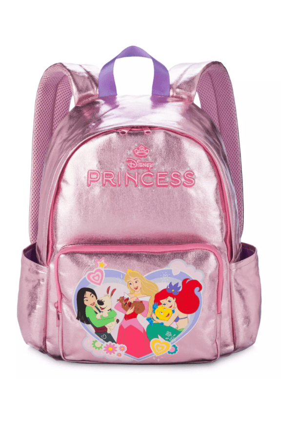 Parks Disney Princess Metallic Backpack New With Tag