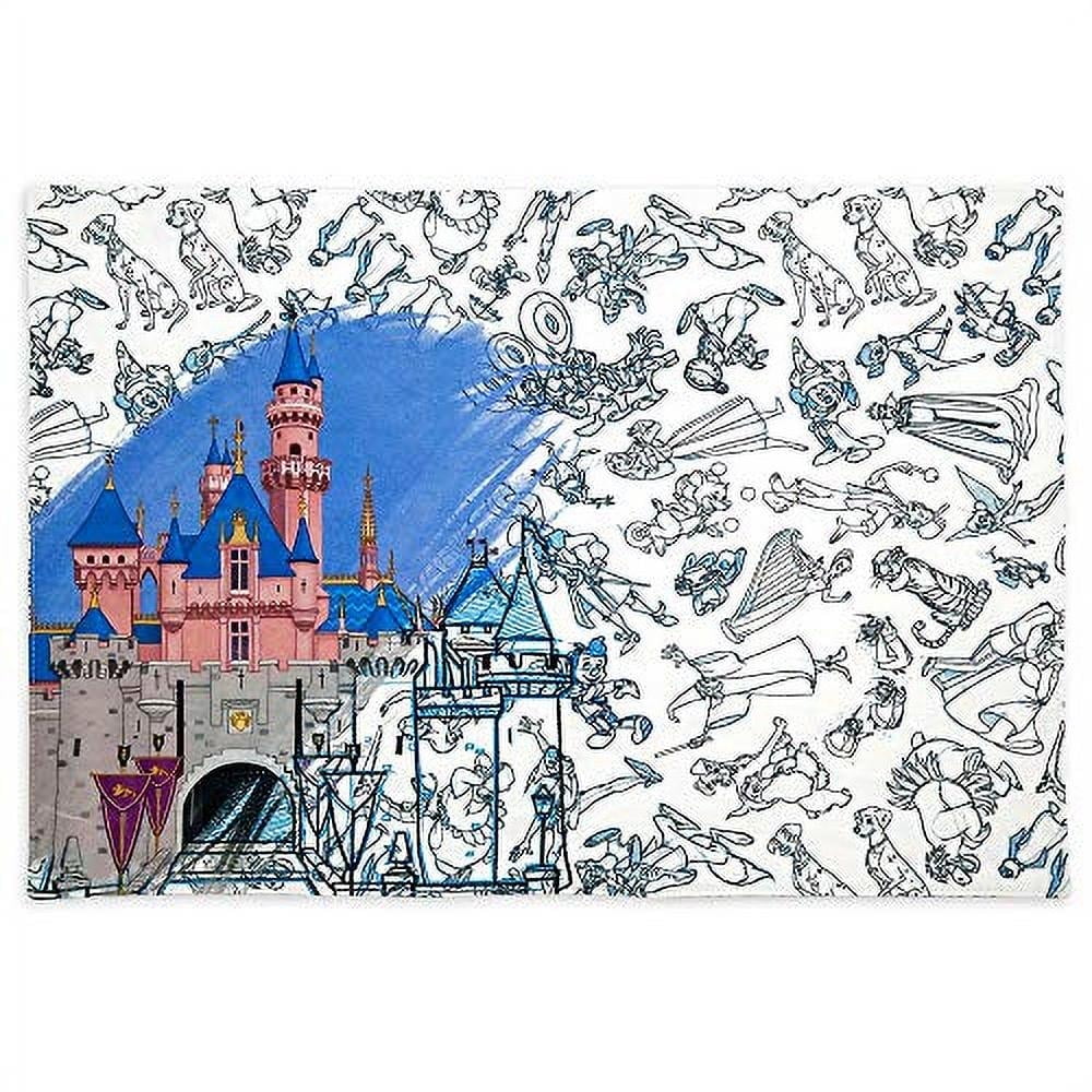 Disney Parks Sleeping Beauty Castle Ink & Paint Reversible Placemat New with Tag