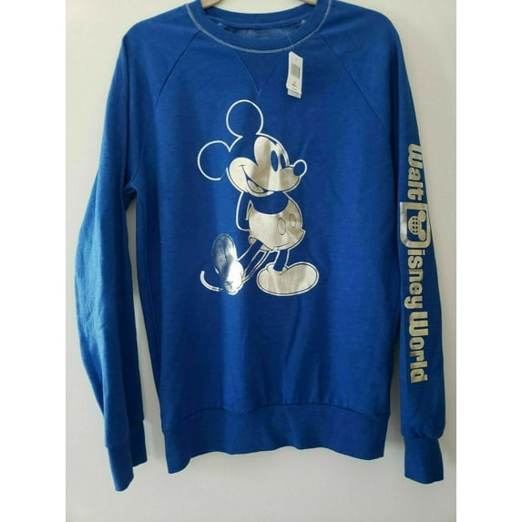 Disney Parks Disneyland Resort Mickey Mouse Silver Foil Sweatshirt