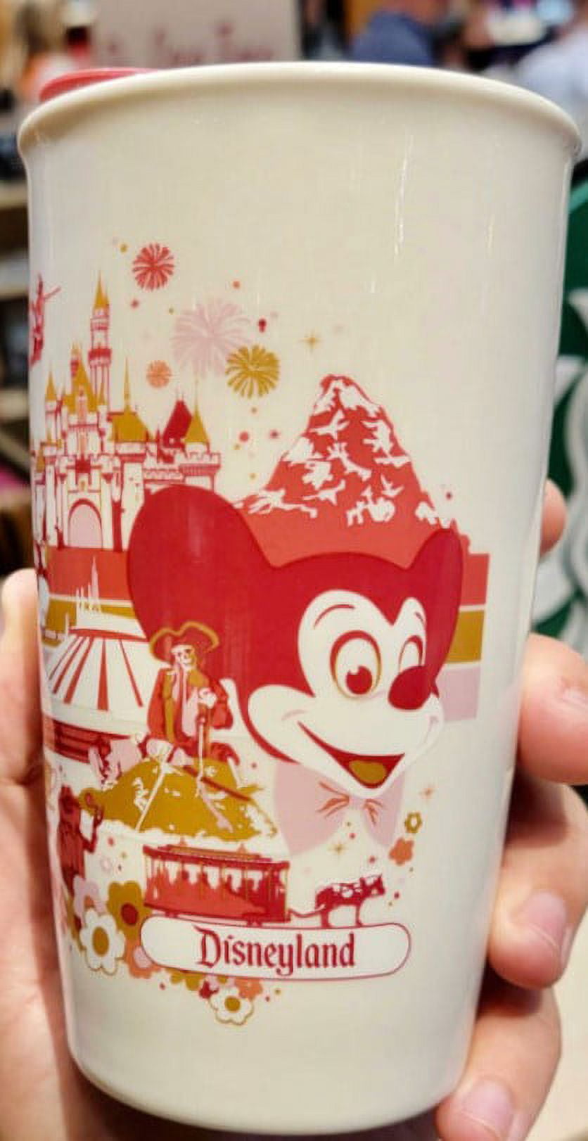 Disney Travel Tumbler - Disneyland Starbucks Ceramic Travel