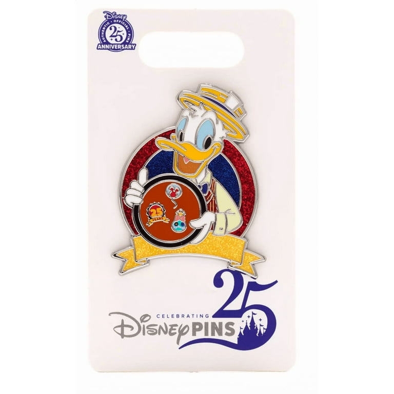 Disney Parks Donald Duck Pin, Pin Trading 25th Anniversary