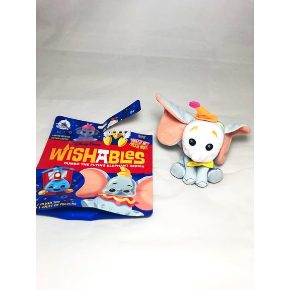 Disney Parks Dumbo as Clown CHASE Rare Plush Wishables Mystery Pack 1pc (opened)
