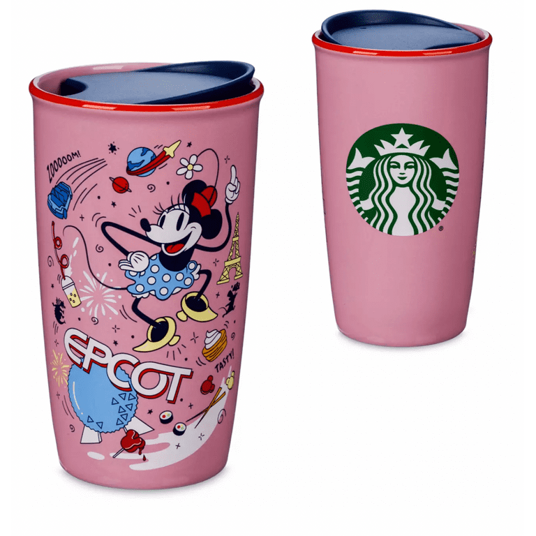 Disney Parks EPCOT Minnie Coffee Tumbler, Porcelain Starbucks Cup