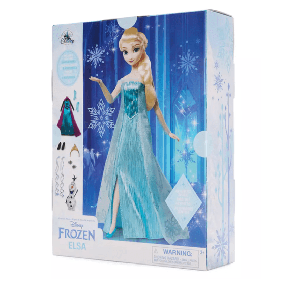 Disney Parks Elsa Disney Story Doll Frozen 11 1/2'' New With Tag