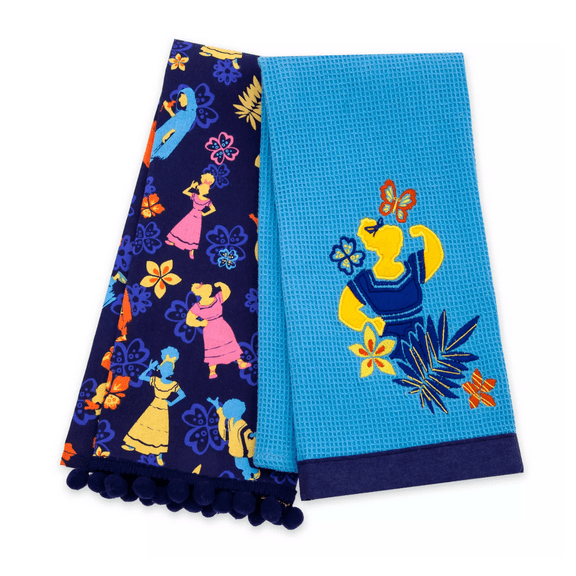 Disney Parks Encanto Luisa Camilo Dolores and Bruno Kitchen Towel Set New w Tag