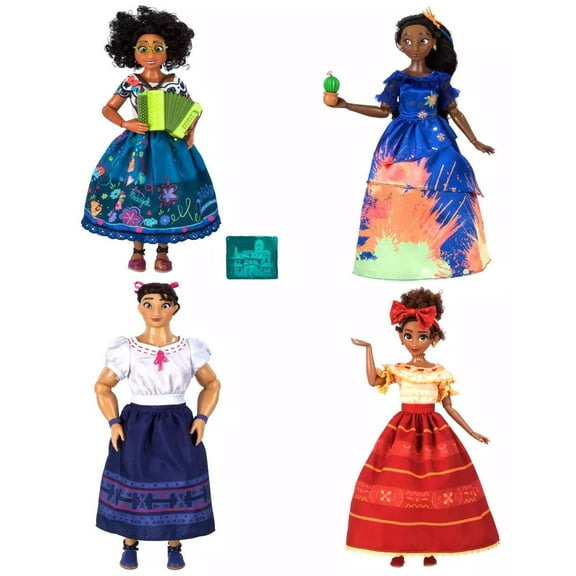 Disney Parks Encanto Luisa Mirabel Isabela Dolores Madrigal Doll Gift Set New