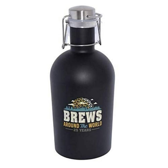 Disney Parks Epcot 25th Anniversary Food and Wine Festival 2020 "Brews Around the World" Beer Growler - 64oz
