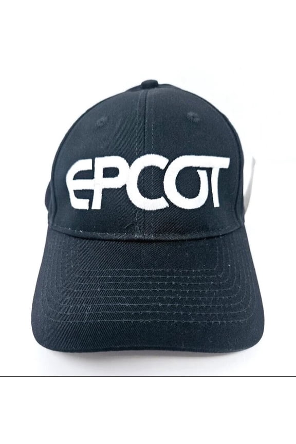 Parks Epcot Embroidered Black Hat Cap