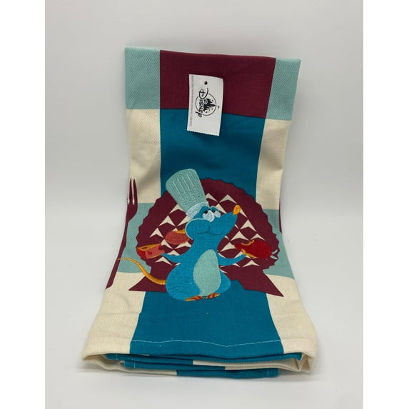 Disney Parks Epcot Food and Wine 2021 Chef Remy Dish Kitchen Towel New with Tag