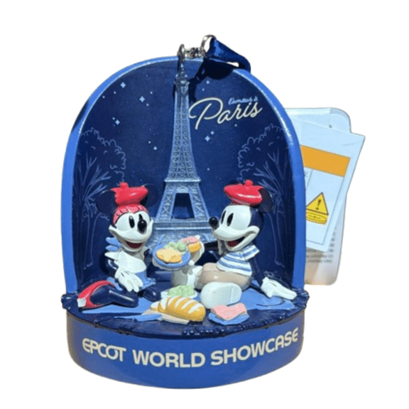 Disney Parks Epcot France L'amour a Paris Mickey Minnie Christmas Ornament New