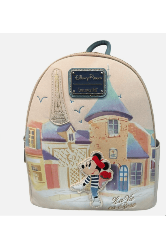 Parks Epcot France Mademoiselle Minnie Mouse Loungefly Backpack New