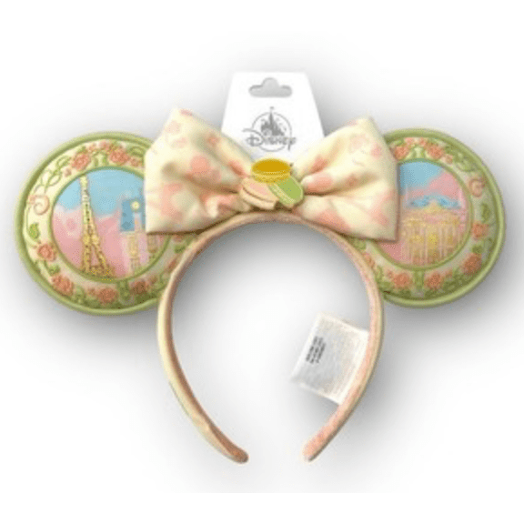 Disney Parks Epcot France Minnie Mouse Macaroon Ear Headband New with Tag