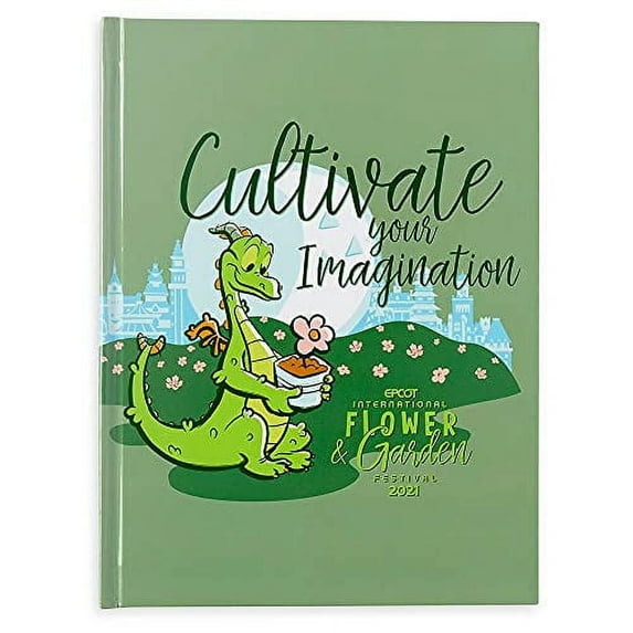 Disney Parks Epcot International Flower and Garden Festival 2021 Figment Hardcover Journal