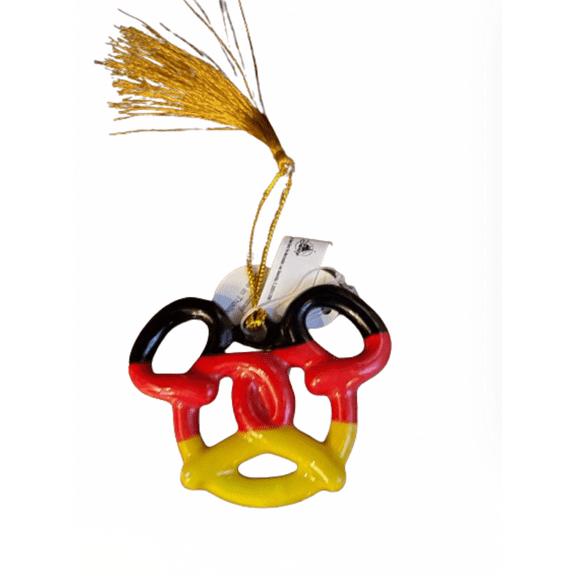 Disney Parks Epcot Mickey Icon Germany Pretzel Christmas Ornament New With Tags