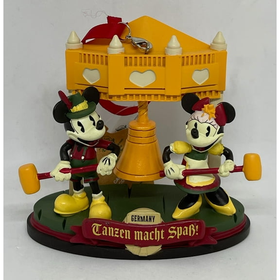 Disney Parks Epcot Mickey Minnie Ich Liebe Deutschland Germany Ornament New